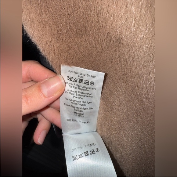 NWT Brown Faux Fur Coat Donna karen size XL - Picture 8 of 11